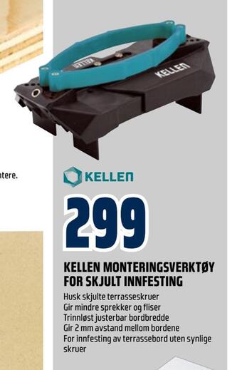 Obs Bygg Kellen monteringsverktøy for skjult innfesting tilbud