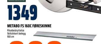 Obs Bygg Metabo fs 160c føreskinne tilbud