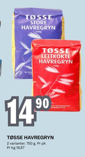 Coop Obs Tøsse havregryn tilbud