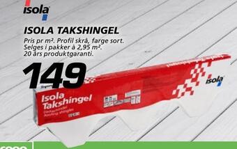 Coop Byggmix Isola takshingel tilbud