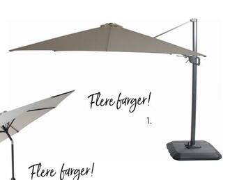 Møbelringen Shadow flex parasoll tilbud
