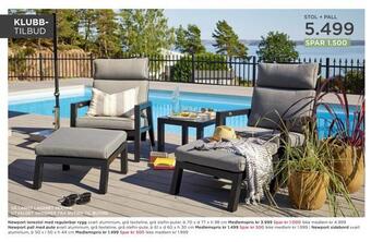 Møbelringen Stol + pall tilbud