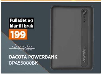 POWER Dacota powerbank tilbud