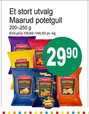 Joker Et stort utvalg maarud potetgull tilbud