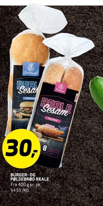 Bunnpris Burger- og pølsebrød reale tilbud