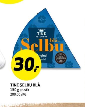 Bunnpris Tine selbu blå tilbud