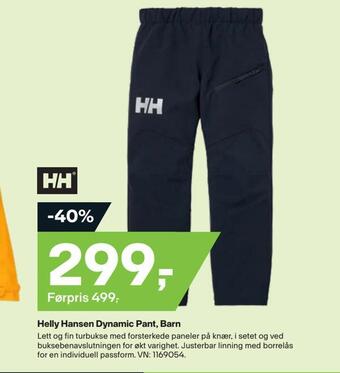 XXL Sport Helly hansen dynamic pant, barn tilbud
