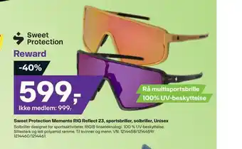 Sweet protection memento rig reflect 23, sportsbriller, solbriller, unisex
