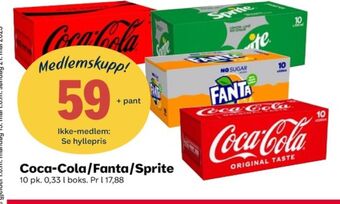 Coop Extra Coca-cola brus tilbud