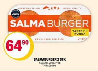 Coop Extra Salma lakseburger tilbud