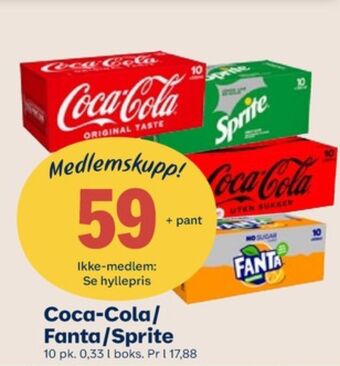 Coop Mega Coca-cola brus tilbud