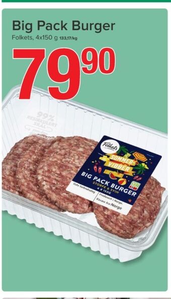 Eurospar Folkets burger tilbud