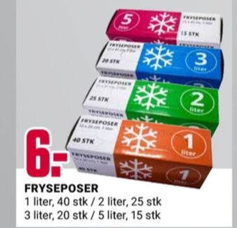 Europris Ukjent fryseposer tilbud