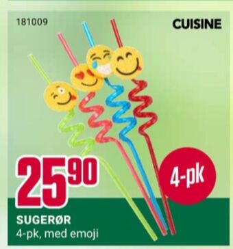 Europris Cuisine sugerør tilbud