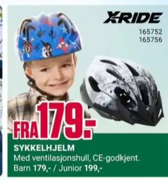 Europris X-ride sykkelhjelm tilbud