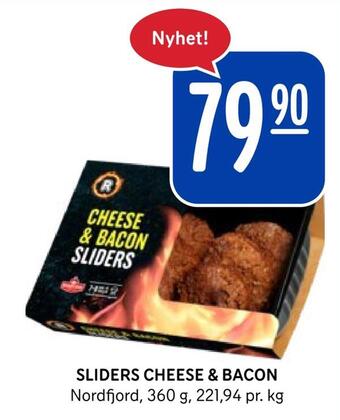 Rema 1000 Sliders cheese & bacon tilbud