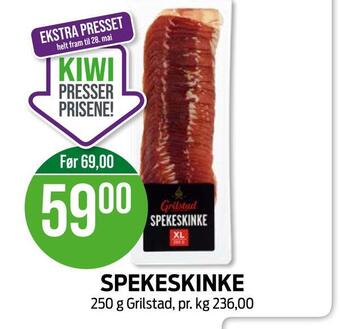 Kiwi Spekeskinke tilbud