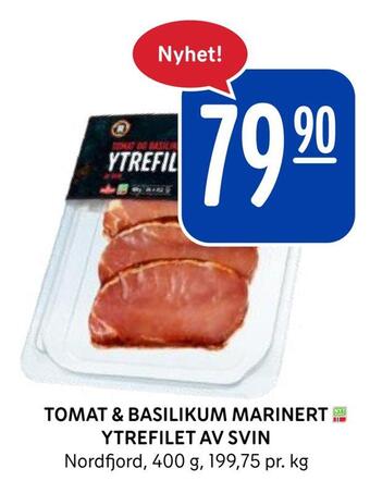 Rema 1000 Tomat & basilikum marinert ytrefilet av svin tilbud