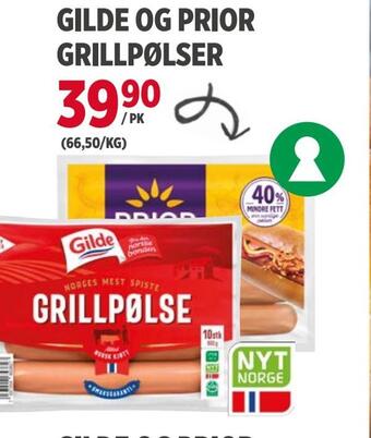 Meny Grillpølser tilbud
