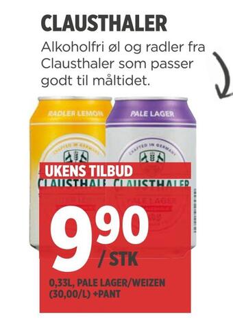 Meny Clausthaler tilbud