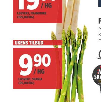 Meny Asparges grønn/hvit tilbud