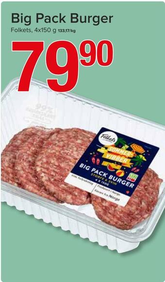 Spar Big pack burger tilbud
