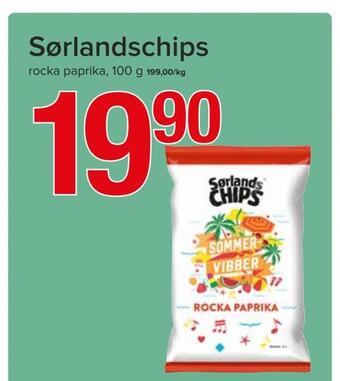 Spar Sørlandschips tilbud