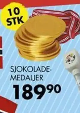 Sparkjøp SJOKOLADE-MEDALJER tilbud