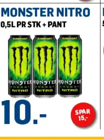 Price Lagerbutikk MONSTER NITRO tilbud