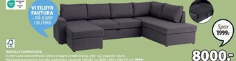 JYSK MARSLEV HJØRNESOFA tilbud