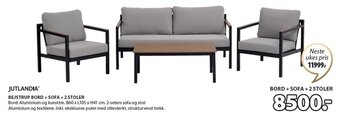 JYSK BEJSTRUP BORD +SOFA +2 STOLER tilbud