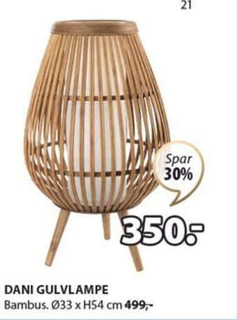 JYSK DANI GULVLAMPE tilbud