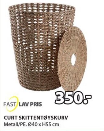 JYSK CURT SKITTENTØYSKURV tilbud