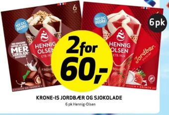 Bunnpris Hennig-olsen isvafler tilbud