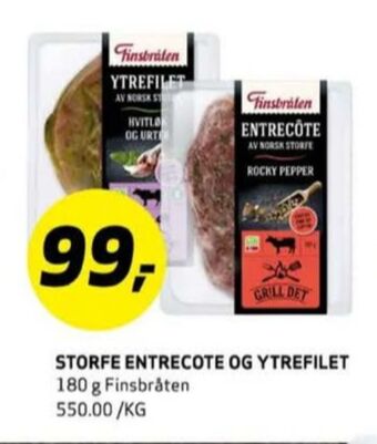Bunnpris Finsbråten entrecôte tilbud