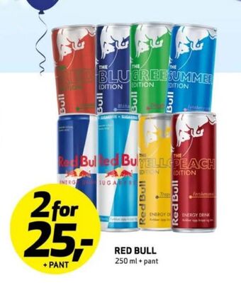 Bunnpris Red bull energidrikk tilbud