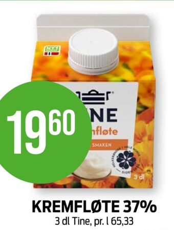 Kiwi Tine kremfløte tilbud