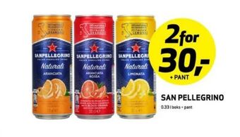 Bunnpris San pellegrino mineralvann tilbud