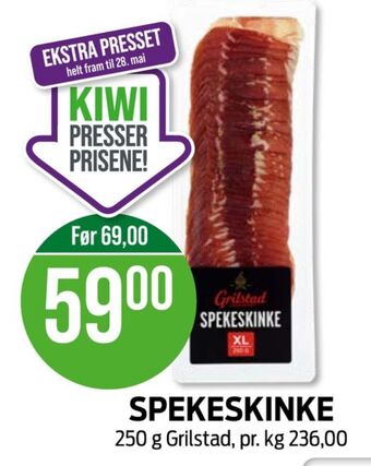 Kiwi Grilstad spekeskinke tilbud