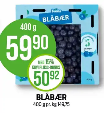 Kiwi Bama blåbær tilbud