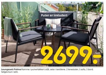 Rusta Ukjent loungesett tilbud