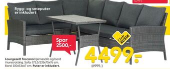 Rusta Ukjent loungesett tilbud