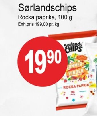 Joker Sørlandschips chips tilbud