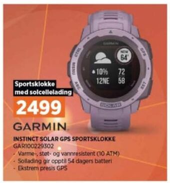 POWER Garmin sportsklokke tilbud