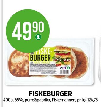 Kiwi Fiskemannen fiskeburger tilbud