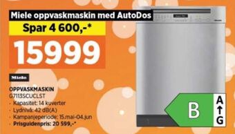 POWER Miele oppvaskmaskin tilbud