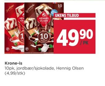 Meny Hennig-olsen isvafler tilbud