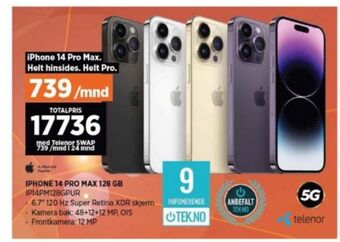 POWER Iphone 14 pro max mobiltelefon tilbud