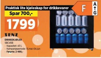 POWER Senz kjøleskap tilbud