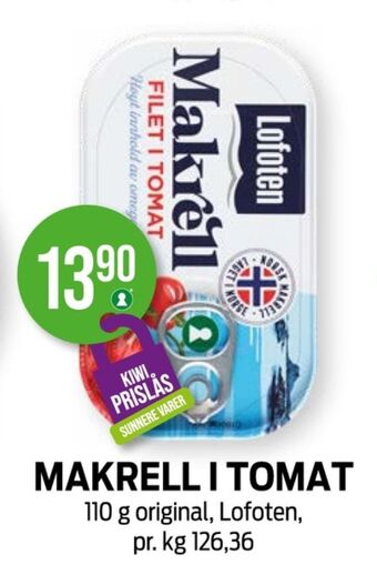 Kiwi Lofoten makrell tilbud